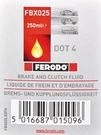 Гальмівна рідина Гальмівна рідина Ferodo Synthetic DOT 4 пластик (FBX025) - 1