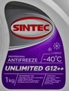Антифриз Sintec Unlimited G12++ фіалковий -40 &deg;C, 1 л готовий антифриз (801502) - 1