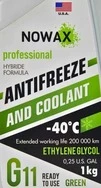 Антифриз Nowax G11 зелений -40 &deg;C, 1 л готовий антифриз (NX01008) - 1