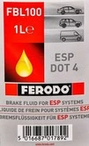 Гальмівна рідина Ferodo DOT 4 ESP, 1 л гальмівна рідина (FBL100) - 2