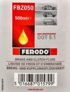 Гальмівна рідина Гальмівна рідина Ferodo Synthetic DOT 5.1 пластик (FBZ050) - 2