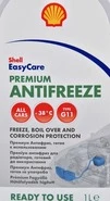 Антифриз Shell Premium G11 синьо-зелений -38 &deg;C, 1 л готовий антифриз (PBT74F) - 1