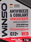 Антифриз Winso G12+ червоний 5 л концентрат антифризу (880990) - 2