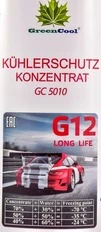 Антифриз Green cool GC 5010 G12 червоний 1 л концентрат антифризу (702644) - 1