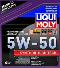 Моторна олива Liqui Moly Synthoil High Tech 5W-50 4 л (9067)