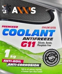 Антифриз Axxis Coolant G11 зелений -32 °C, 1 л готовий антифриз (AX2004)