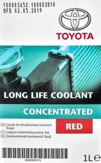 Антифриз Toyota Long Life Coolant G12 червоний 1 л концентрат антифризу (0888980015)