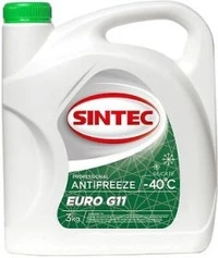 Антифриз Sintec EURO G11 зелений -40 °C, 3 л готовий антифриз (990465)