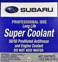 Антифриз Subaru Long Life Super Coolant G11 синьо-зелений -37 °C, 3,78 л готовий антифриз (SOA868V9270)