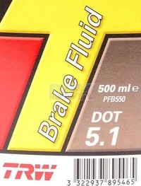 Гальмівна рідина Гальмівна рідина TRW DOT 5.1 пластик (PFB550)