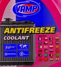Антифриз VAMP G12+ червоний -38 °C, 5 л готовий антифриз (909)