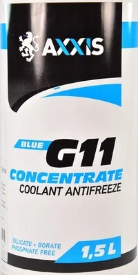 Антифриз Axxis Concentrate G11 синій 1,5 л концентрат антифризу (AX2093)