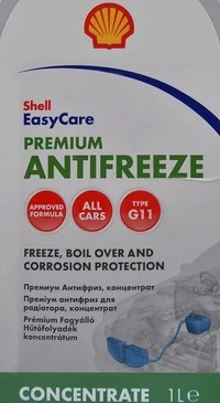 Антифриз Shell Premium G11 синьо-зелений 1 л концентрат антифризу (PBT72F)