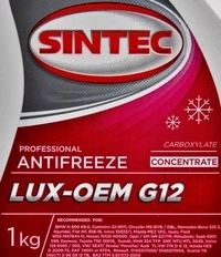 Антифриз Sintec Lux G12 червоний 1 л концентрат антифризу (990466)