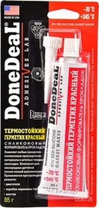 Герметик DoneDeal Gasket Maker червоний формувач прокладок, 85 мл DD6726 (DD6726)