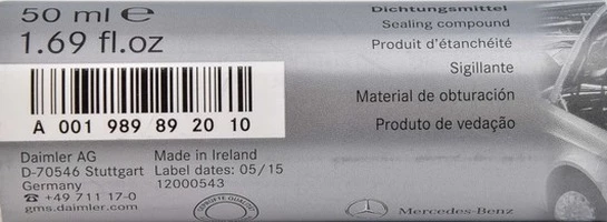 Герметик Mercedes-Benz герметик червоний 50 г (A001989892010)
