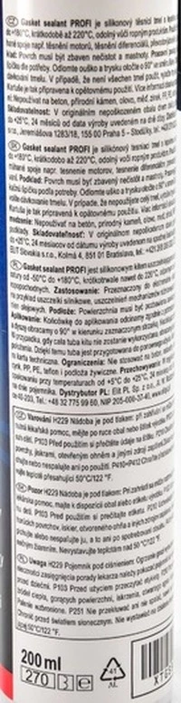 Герметик XT Gasket Sealant PROFI Black чорний формувач прокладок, 200 мл GSB200 (GSB200)