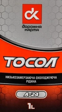 Антифриз Дорожная Карта А-24 синій -24 °C, 1 л готовий антифриз (4802617328)