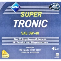 Моторна олива Aral SuperTronic 0W-40 4 л (20459)