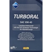 Моторна олива Aral Turboral 10W-40 5 л (15BCD5)