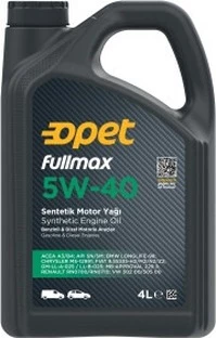 Моторна олива Opet Fullmax 5W-40 4 л (601359194)
