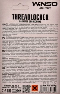 Герметик Фіксатор нарізі Winso Threadlocker Type 245 синій (300800)