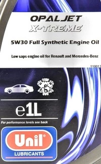 Моторна олива Unil Opaljet X-treme 5W-30 1 л (167497)