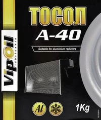Антифриз VIPOIL Тосол А-40 синій -30 °C, 1 л готовий антифриз (701350)