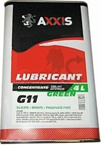 Антифриз Axxis Concentrate G11 зелений 4 л концентрат антифризу (AX2091)