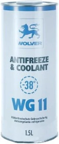 Антифриз Wolver Antifreeze & Coolant WG11 G11 синій -38 °C, 1,5 л готовий антифриз (4260360944161)