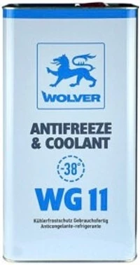Антифриз Wolver Antifreeze & Coolant WG11 G11 синій -38 °C, 5 л готовий антифриз (4260360943454)
