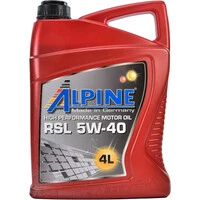 Моторна олива Alpine RSL 5W-40 4 л (0100148)