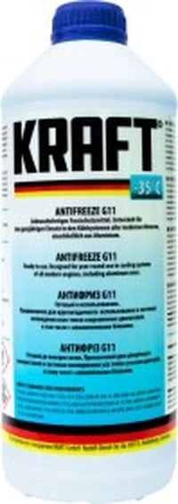 Антифриз KRAFT G11 синій -35 °C, 1,5 л готовий антифриз (KF105)