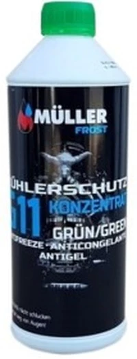 Антифриз Mullerol Pro G11 синьо-зелений 1 л концентрат антифризу (DE10100)