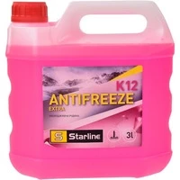 Антифриз Starline Extra K12 G12+ рожевий 3 л концентрат антифризу (NAK12-3)