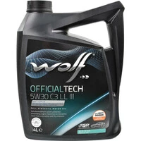 Моторна олива Wolf Officialtech C3 LL III 5W-30 4 л (1048180)