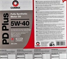 Моторна олива Comma PD Plus 5W-40 20 л (DPD20L)