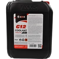 Антифриз Axxis Coolant Ready-Mix G12 червоний -36 °C, 5 л готовий антифриз (AXP999G12RRDM5)