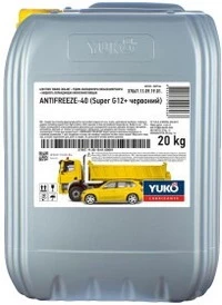 Антифриз Yuko Super G12+ червоний -40 °C, 20 л готовий антифриз (4820070248968)