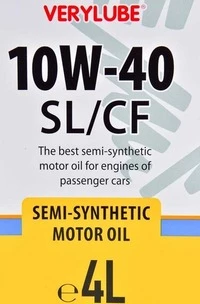 Моторна олива Xado Verylube SL/CF 10W-40 4 л (XB20268)
