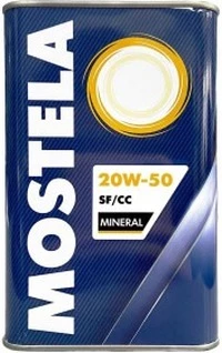 Моторна олива Mostela Mineral 20W-50 4,73 л (4820133020524)
