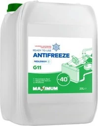 Антифриз Maximum G11 зелений -40 °C, 20 л готовий антифриз (00154012)