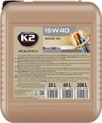 Моторна олива K2 XL 15W-40 20 л (O25320E)