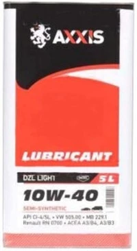 Моторна олива Axxis DZL Light 10W-40 5 л (AX-2178)
