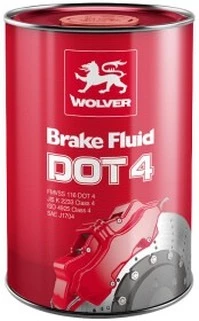 Гальмівна рідина Гальмівна рідина Wolver Brake Fluid DOT 4 ABS метал (42603609485340)