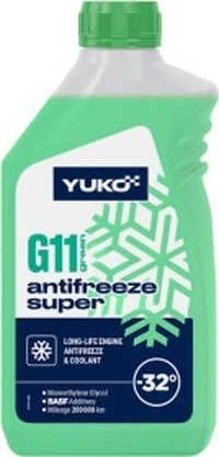 Антифриз Yuko Super G11 зелений -32 °C, 1 л готовий антифриз (023716)