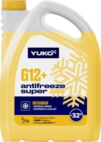 Антифриз Yuko Super G12+ жовтий -32 °C, 5 л готовий антифриз (023723)