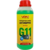 Антифриз Voin G11 зелений -40 °C, 1 л готовий антифриз (VA-1112)