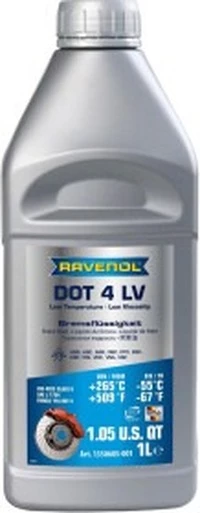 Гальмівна рідина Гальмівна рідина Ravenol LV DOT 4 (1350605-001)