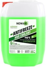 Антифриз Nowax G11 зелений -40 °C, 20 л готовий антифриз (NX22003)